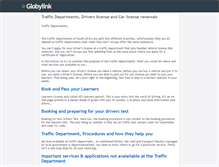 Tablet Screenshot of globylink.co.za